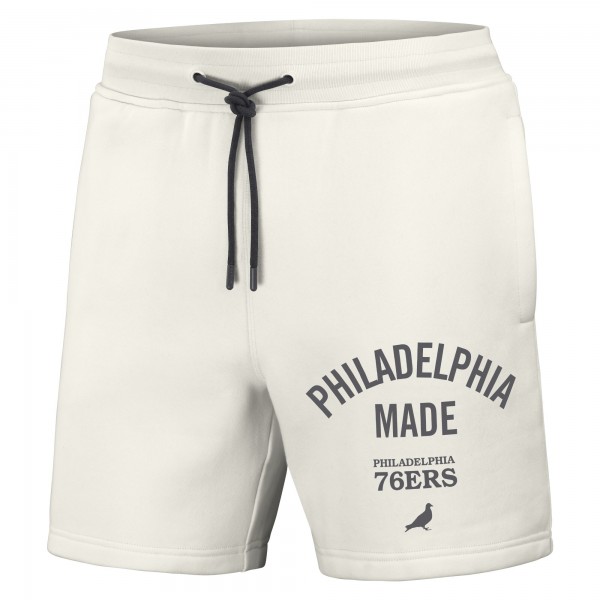 Шорты Philadelphia 76ers NBA x Staple Heavyweight Fleece - Cream