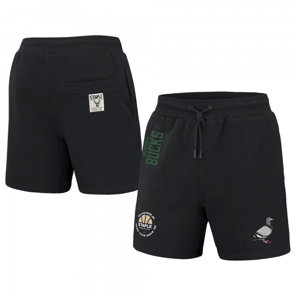 Шорты Milwaukee Bucks NBA x Staple Home Team - Black