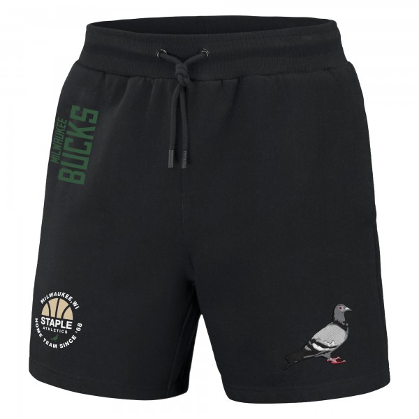 Шорты Milwaukee Bucks NBA x Staple Home Team - Black