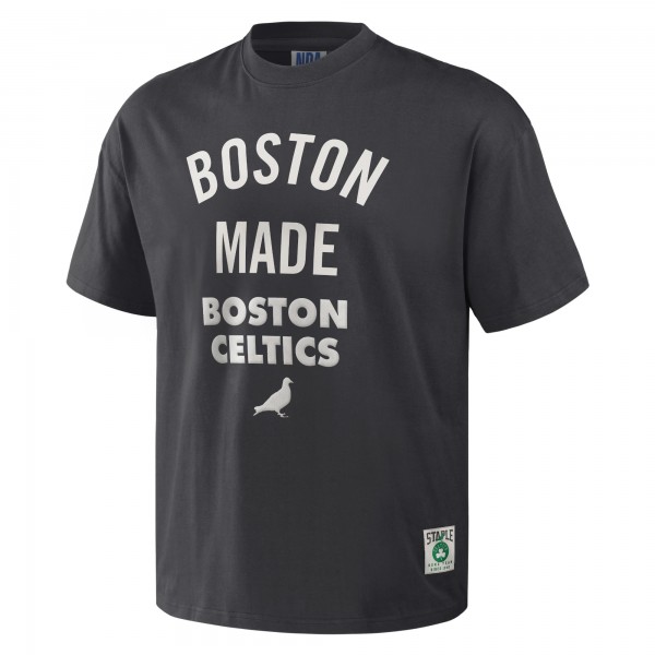 Boston Celtics NBA x Staple Anthracite Heavyweight Oversized T-Shirt