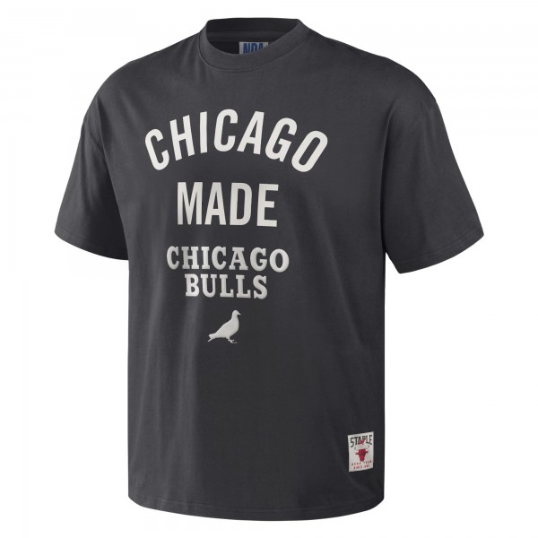 Футболка Chicago Bulls NBA x Staple Heavyweight Oversized - Anthracite