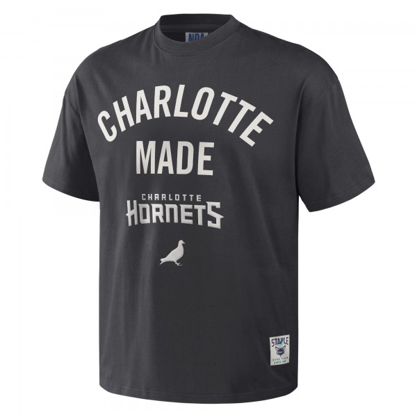 Футболка Charlotte Hornets NBA x Staple Heavyweight Oversized - Anthracite