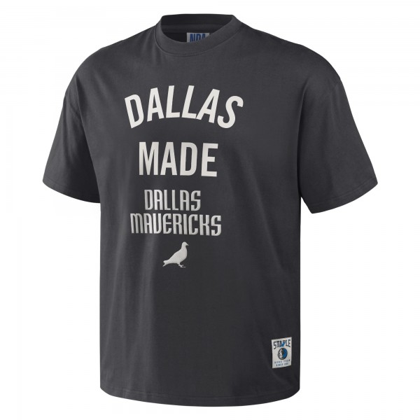 Футболка Dallas Mavericks NBA x Staple Heavyweight Oversized - Anthracite