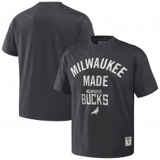 Футболка Milwaukee Bucks NBA x Staple Heavyweight Oversized - Anthracite