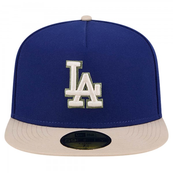 Бейсболка Los Angeles Dodgers New Era Royal Canvas A-Frame 59FIFTY