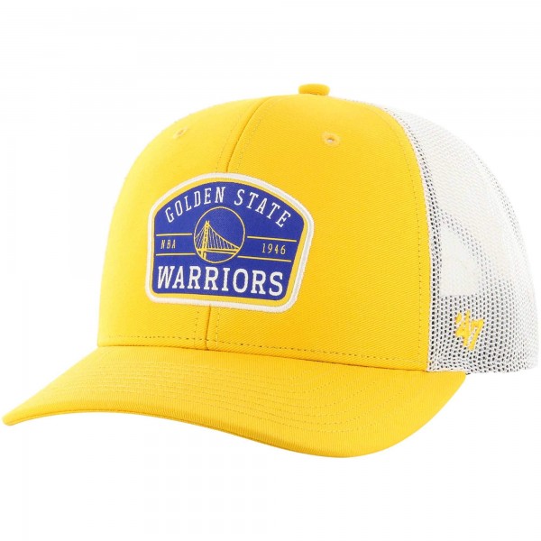 Бейсболка Golden State Warriors 47 Gold Semi Patch Trucker