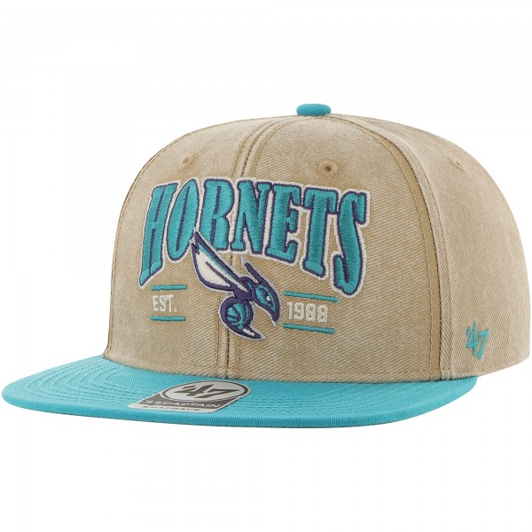 Бейсболка Charlotte Hornets 47 Chilmark Captain - Khaki/Teal