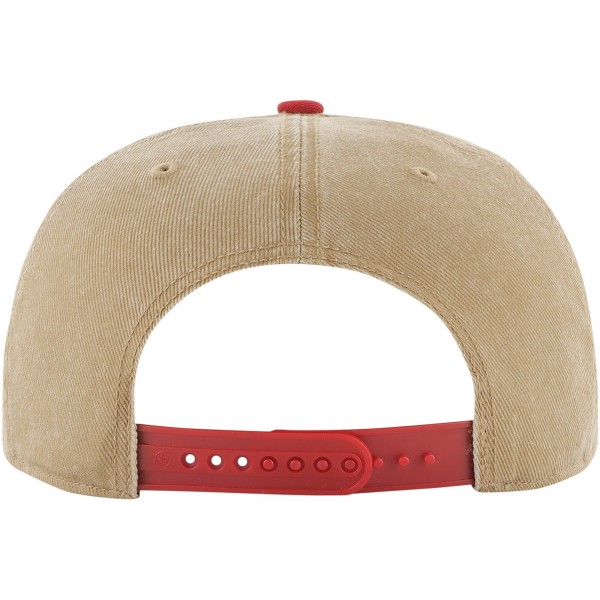 Бейсболка Chicago Bulls 47 Chilmark Captain Snapback - Khaki/Red