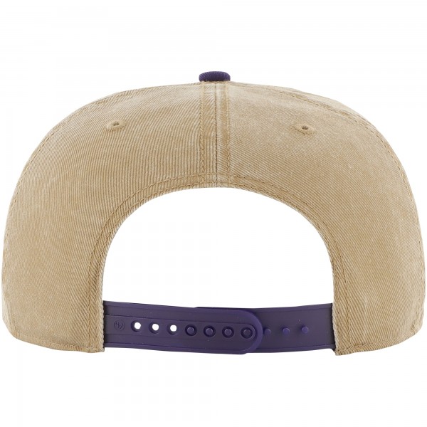 Los Angeles Lakers 47 Khaki/Purple Chilmark Captain Snapback