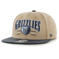Memphis Grizzlies 47 Khaki/Navy Chilmark Captain Snapback