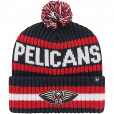 Шапка с помпоном New Orleans Pelicans 47 Navy Bering Cuffed Knit