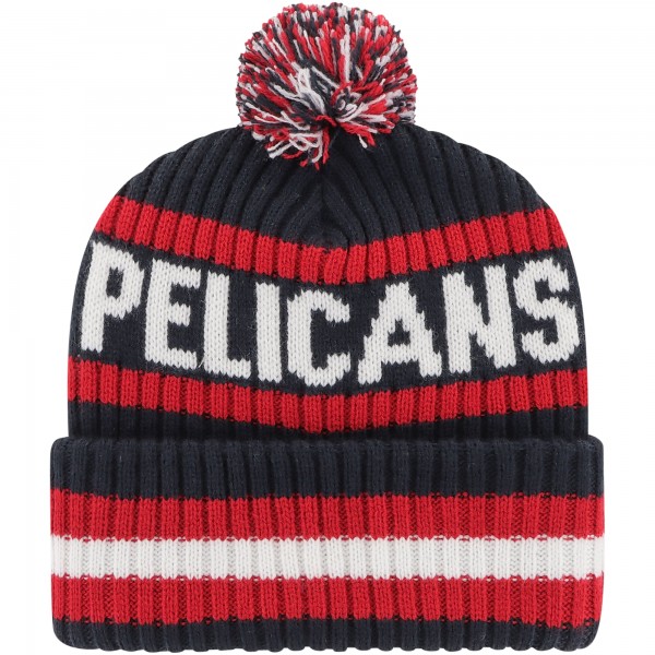 Шапка с помпоном New Orleans Pelicans 47 Navy Bering Cuffed Knit
