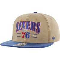 Бейсболка Philadelphia 76ers 47 Chilmark Captain - Khaki/Royal