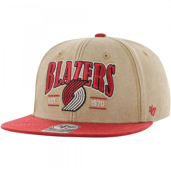 Бейсболка Portland Trail Blazers 47 Chilmark Captain - Khaki/Red