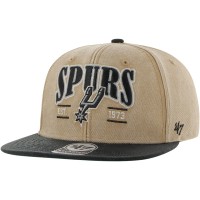 San Antonio Spurs 47 Chilmark Captain Snapback - Khaki/Black