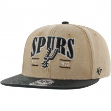 San Antonio Spurs 47 Chilmark Captain Snapback - Khaki/Black