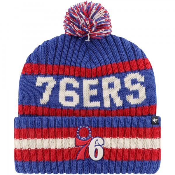 Шапка с помпоном Philadelphia 76ers 47 Bering Cuffed Knit - Royal