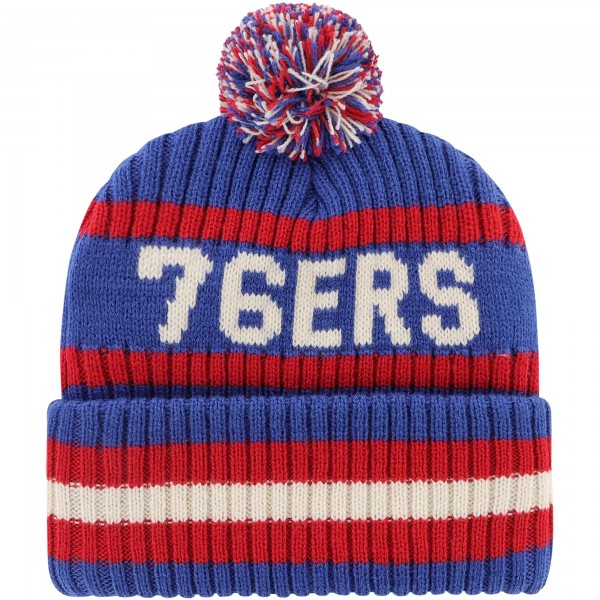 Шапка с помпоном Philadelphia 76ers 47 Bering Cuffed Knit - Royal