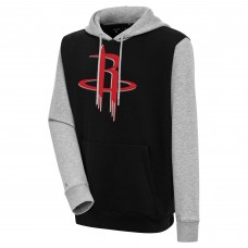 Толстовка Houston Rockets Antigua Victory Colorblock - Black/Heather Gray