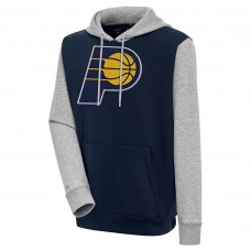 Толстовка Indiana Pacers Antigua Victory Colorblock - Navy/Heather Gray