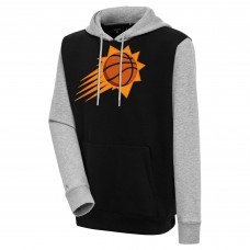 Толстовка Phoenix Suns Antigua Victory Colorblock - Black/Heather Gray