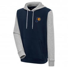 Толстовка Indiana Pacers Antigua Victory Colorblock - Navy/Heather Gray