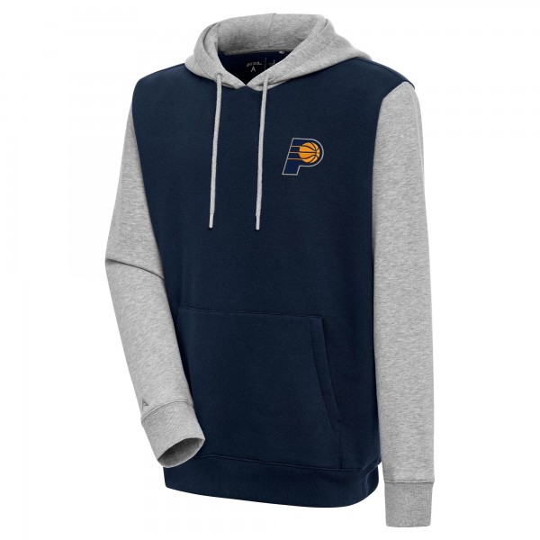Толстовка Indiana Pacers Antigua Victory Colorblock - Navy/Heather Gray