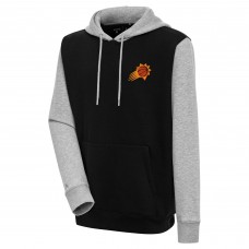 Толстовка Phoenix Suns Antigua Victory Colorblock - Black/Heather Gray