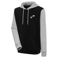 Толстовка Utah Jazz Antigua Victory Colorblock - Black/Heather Gray