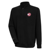Кофта на короткой молнии Atlanta Hawks Antigua Victory - Black