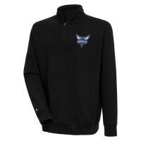 Кофта на короткой молнии Charlotte Hornets Antigua Victory - Black