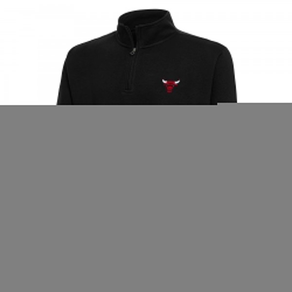 Кофта на короткой молнии Chicago Bulls Antigua Black Victory