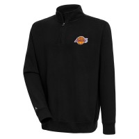Кофта на короткой молнии Los Angeles Lakers Antigua Victory - Black