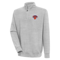 Кофта на короткой молнии New York Knicks Antigua Victory - Heather Gray