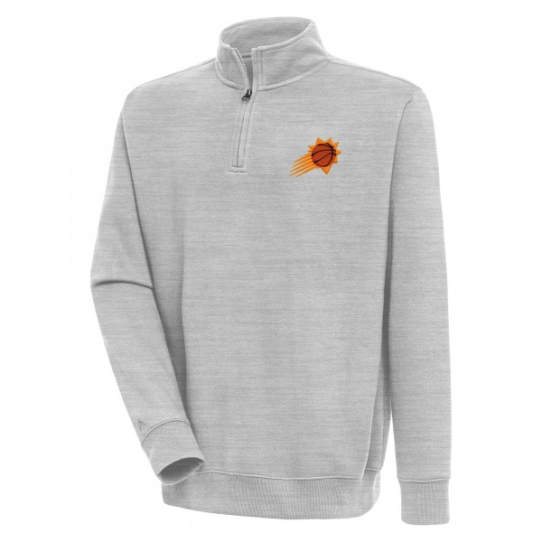 Кофта на короткой молнии Phoenix Suns Antigua Victory - Heather Gray