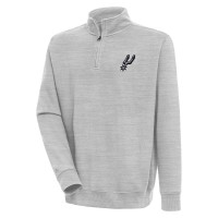 Кофта на короткой молнии San Antonio Spurs Antigua Victory - Heather Gray
