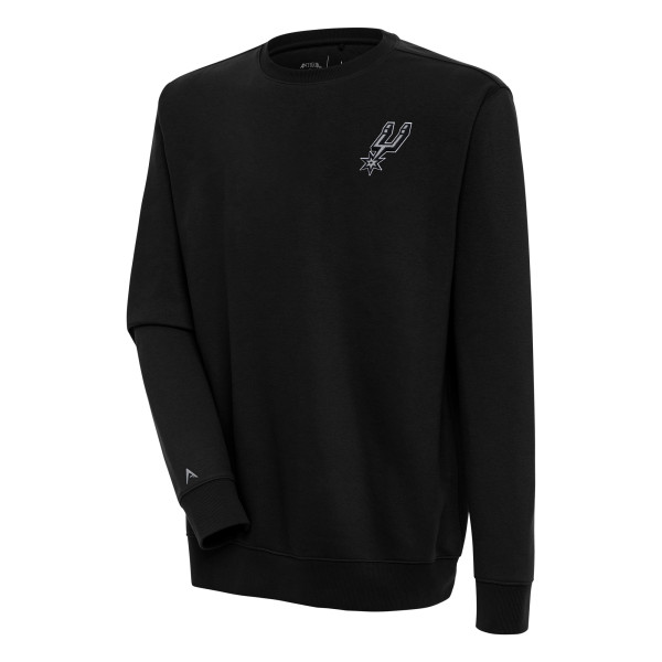 Свитшот San Antonio Spurs Antigua Black Victory Pullover