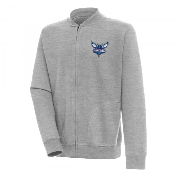 Кофта на молнии Charlotte Hornets Antigua Victory - Heather Gray