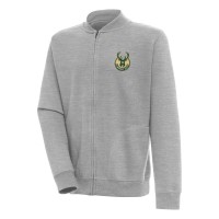 Кофта на молнии Milwaukee Bucks Antigua Victory - Heather Gray