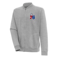 Кофта на молнии Philadelphia 76ers Antigua Victory - Heather Gray