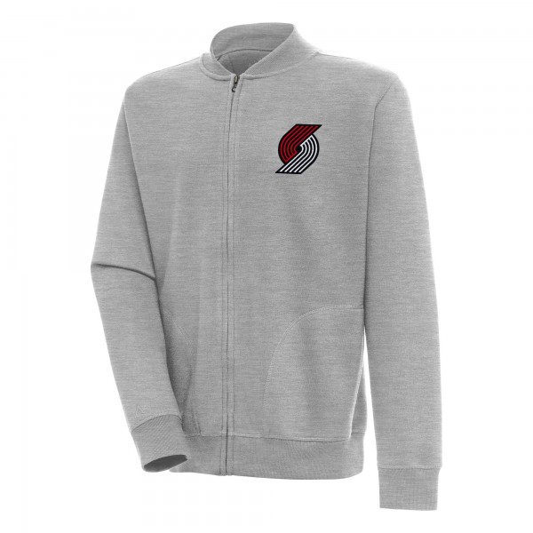 Кофта на молнии Portland Trail Blazers Antigua Victory - Heather Gray