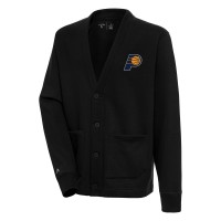 Indiana Pacers Antigua Victory Button-Up Cardigan - Black
