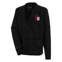 Кардиган Philadelphia 76ers Antigua Victory - Black
