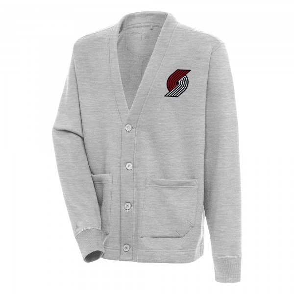 Кардиган Portland Trail Blazers Antigua Victory - Heather Gray