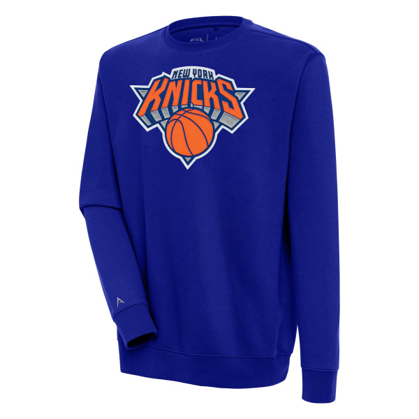 Свитшот New York Knicks Antigua Blue Victory Pullover