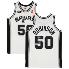 Джерси с автографом David Robinson San Antonio Spurs Fanatics Authentic White Mitchell & Ness 1988-89 Authentic