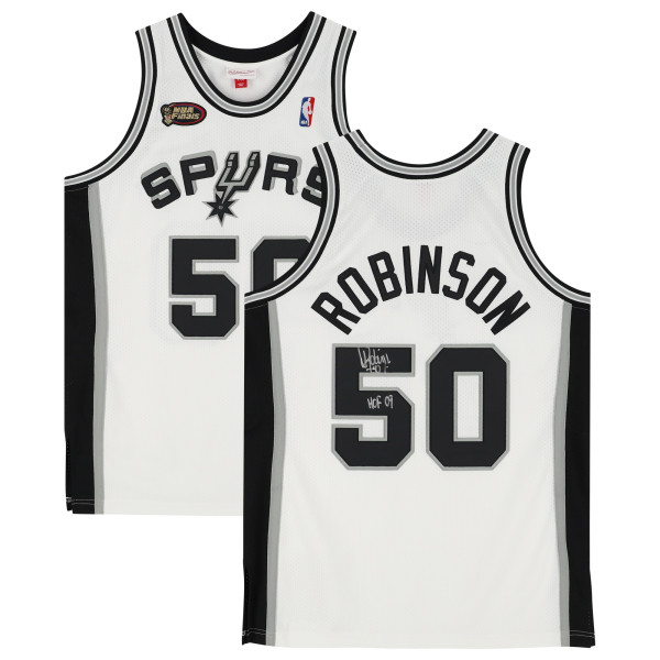 Джерси с автографом David Robinson San Antonio Spurs Fanatics Authentic White Mitchell & Ness 1988-89 Authentic