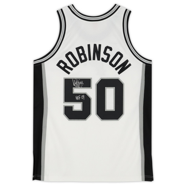 Джерси с автографом David Robinson San Antonio Spurs Fanatics Authentic White Mitchell & Ness 1988-89 Authentic