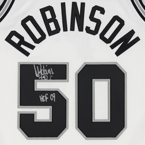 Джерси с автографом David Robinson San Antonio Spurs Fanatics Authentic White Mitchell & Ness 1988-89 Authentic