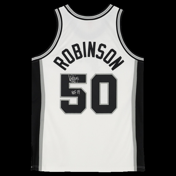 Джерси с автографом David Robinson San Antonio Spurs Fanatics Authentic White Mitchell & Ness 1988-89 Authentic